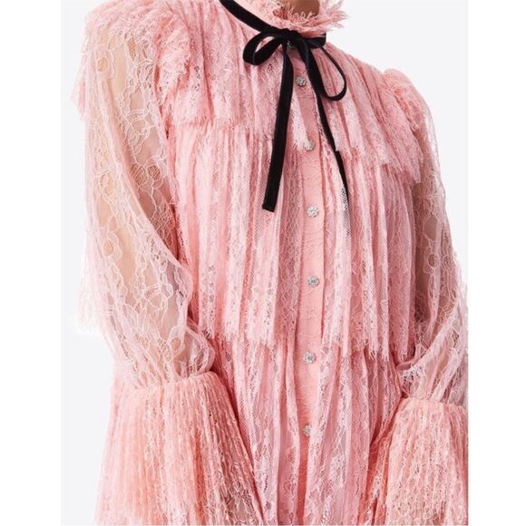 NWT Alice and Olivia Joanie Tiered Ruffle Dress Sz. 0 - Picture 10 of 13